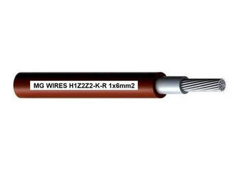 Przewód fotowoltaiczny // MG Wires // 1x6mm2, 0,6/1kV czerwony