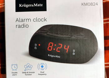 Radiobudzik Alarm Clock Radio Kruger & Matz KM0824 Czarny