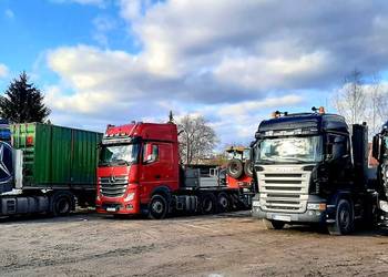 TRANSPORT NISKOPODWOZIOWY MASZYNY BUDOWLANE ROLNICZE PRZEMYSŁOWE LAWETA