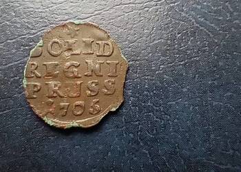Stare monety 1 szyling 1706 Niemcy srebro