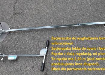 Zacieraczka dla producentów prefabrykatów betonowych