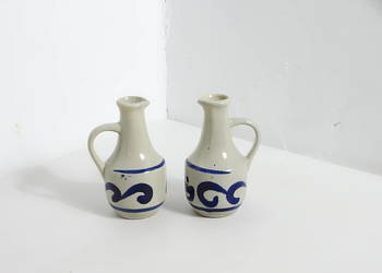 Komplet Ceramicznych Dzbanków na Olej i Ocet – Vintage / Retro