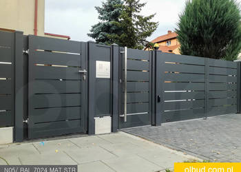 Ogrodzenie aluminiowe nowoczesne ALFEN N05- Sopot