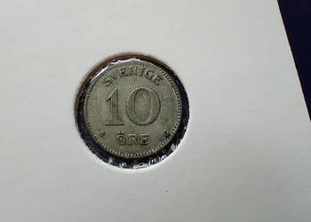 Stare monety 10 ore 1935 Szwecja srebro