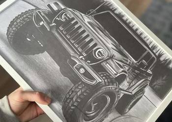 Wyjątkowy rysunek Twojego samochodu!