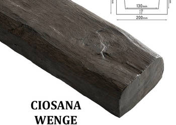 Belka Rustykalna Ciosana 20x13 cm WENGE