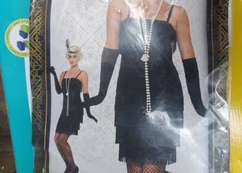 Strój Lata 20 30 40 20' Flapper Gangsterka Dama rozmiar S
