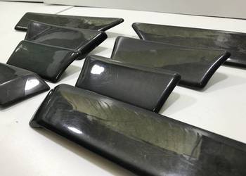 BMW e34 Czarne Drewno Dekory Boczków Drzwi