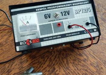 prostownik Romstan 6v 12v prąd ładowania PN-EN60335-2-29  BP12/5