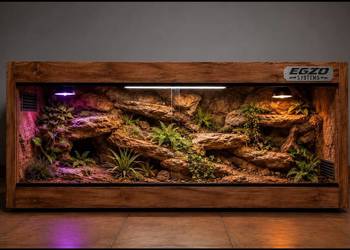 Terrarium profesjonalne dla agamy brodatej gekona lamparciego