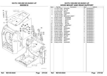 Komatsu D61-PX15 katalog części PL