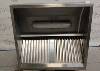 Okap przyścienny trapezowy 110x100 z łapaczami