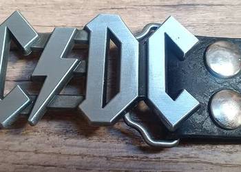 AC/DC pasek 90 cm L Skórzany pasek dla fana