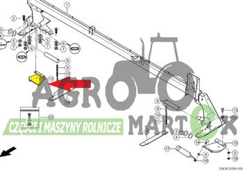 0004802121, 004802121, 04802121, 4802121 WSPORNIK PROWADZENIE RH CLAAS