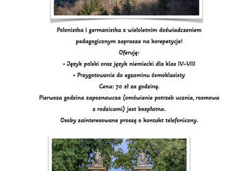 Korepetycje: język polski i niemiecki, klasy 4–8