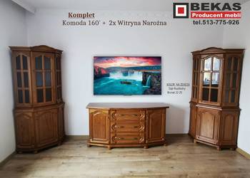 Zestaw do Salonu Komoda 160` + Dwa Narożniki Stylowe Bekas Producent Mebli