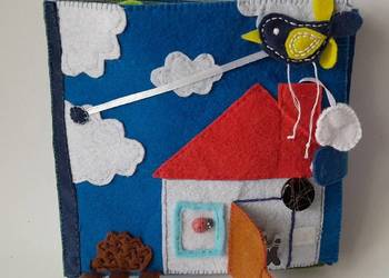 Książka sensoryczna, quiet book, handmade