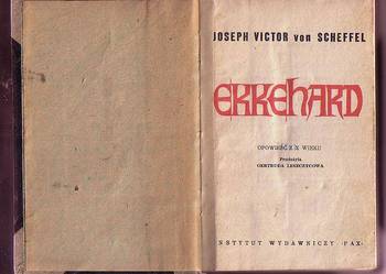(5487) EKKEHARD OPOWIEŚĆ Z X WIEKU = JOSEPH VICTOR VON SCHEFFEL