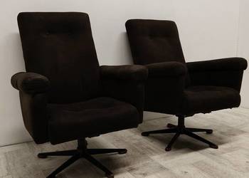 fotel fotele PRL vintage design Polski obrotowe