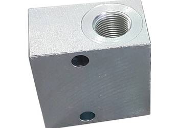 BLOK ZAWORU Dwudrogowy 3/8" BSP 3/4" UNF Stalowy [1327]