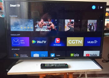 Telewizor Smart TV firmy Manta 32cale z pilotem
