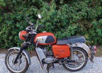 Motocykl MZ TS 125 deluxe 1984r z dokumentami do rejestracji na białą tabli