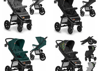 WÓZEK SPACEROWY Lionelo Annet Tour 22 kg DUŻE KOŁA regulowan