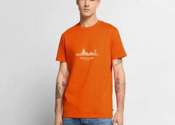 Ekologiczna koszulka męska Premium Wrocław Panorama Miasta