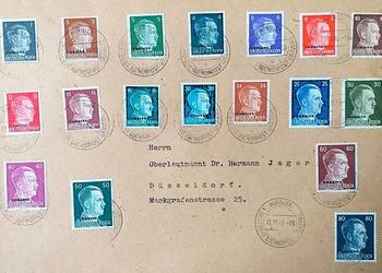 • WINNICA 1943 Komplet 1-80 Pf UKRAINE Okupacja Satzbrief Stan Gabinetowy