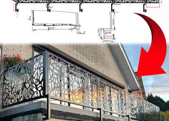 projektowanie DXF SVG Bramy przesuwne - ogrodzenie ,CNC -LASER ,PLAZMA