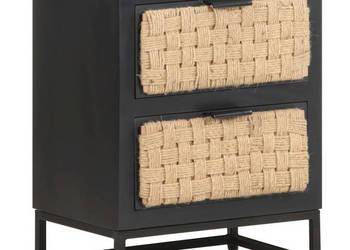 Szafka nocna 40x30x50 cm lite drewno mango WM-323494