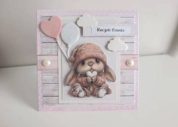 Kartka urodzinowa ręcznie robiona roczek, urodziny