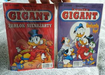 Komiks Gigant - tom 2 i 5, 2000 rok, stan bardzo dobry