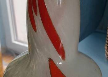 Polskie szkło artystyczne, soczewka, lekkie antico