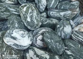 Otoczak angel stone duży kamień ozdobny z białymi żyłkami otoczak polny