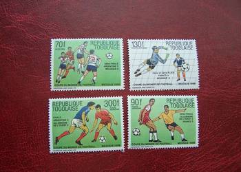 Togo 1986 MNH Mi. 1957/60 B Sport Piłka nożna MŚ. Mexico 86