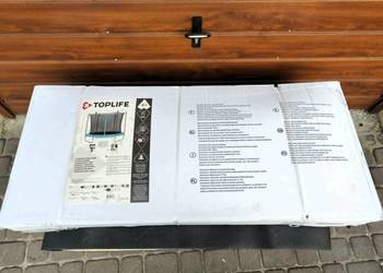 Trampolina ogrodowa 244cm 8FT z siatką bezpieczna dla dzieci i dorosłych