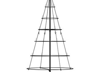 vidaXL Choinka Stożkowa Świąteczna z podstawą Czarny （SKU: 42019160）