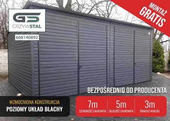 Garaż Blaszany GRAFIT - JEDNOSPADOWY - Schowek|Magazyn - GRZYWSTAL Garaż Blaszany GRAFIT - JEDNOSPADOWY - Schowek|Magazyn - GRZYWSTAL