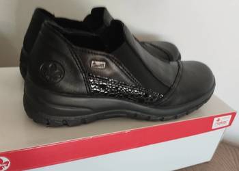 Półbuty damskie skórzane RIEKER L7178-00 roz. 38 NOWE