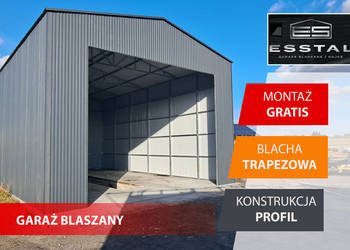 GRAFITOWY Garaż Blaszany | GARAŻE BLASZANE | Wiata , Hala | - ESSTAL -