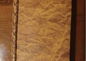 Notes ręcznie wykonany kartki to papier czerpany nowy z metką na prezent