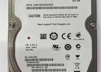 Dysk twardy  Seagate Momentus 5400.6 500GB
