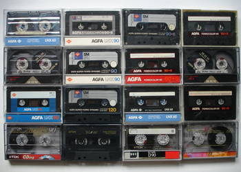 KASETY magnetofonowe AGFA- TDK (używane)