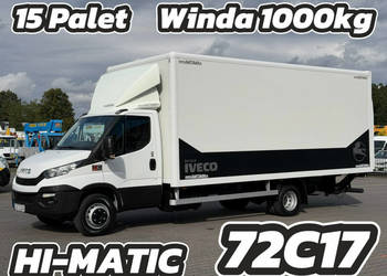 Iveco Daily 72C17 Kontener HI-MATIC 15 Euro Palet Poduszki Tył Kamera Cofa…