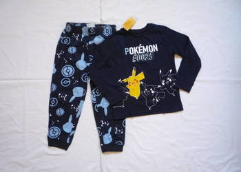 Nowa Piżama 98/104 Granatowa dwuczęściowa Pokemon Pikachu