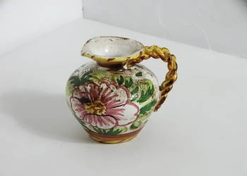 Ręcznie Malowany Ceramiczny Dzbanek – Vintage Majolica