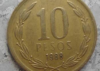 CHILE-10 PESOS-1988 r