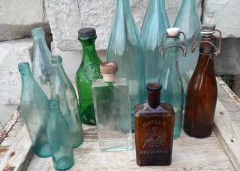 Butelki flaszki antyk zabytek na ozdobę Butelki flaszki antyk zabytek na ozdobę