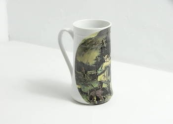 Kolekcjonerski kufel porcelanowy – Motyw Myśliwski 1983 – 17,5 cm